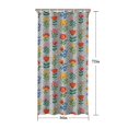 thumbnail image 5 of Pioneer Flower Floral Print Pattern Shower Curtain 36"x72", Bathroom Decorative Shower Curtain Set with 12 Hooks, Waterproof Washable, 5 of 6