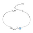 thumbnail image 1 of Pulsera Opal Cat de plata 925 con baño de rodio para mujer, 1 of 3
