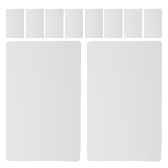 50Pcs Metal Blank Business Cards Sublimation Aluminum Durable Ultra Thin DIY Customizable Professional Name Badges