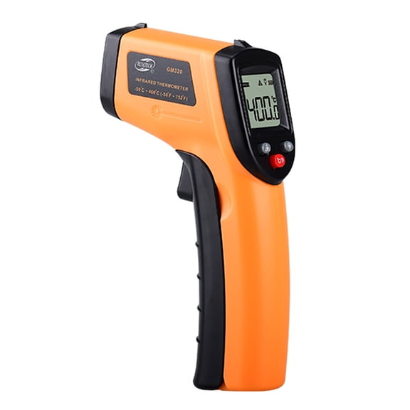 Infrared Thermometer Gun, Laser Thermometer for Cooking, Pizza Oven, Griddle, Engine, HVAC, Laser Temperature Gun with Adjustable Emissivity & Max Measure -58°F ~1022°F (Not for Human)