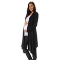 thumbnail image 3 of 24/7 Maternity Women's Flowing Long Sleeve Shrug, 3 of 7
