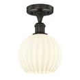 thumbnail image 5 of Innovations Lighting - White Venetian - 1 Light Semi-Flush Mount In Modern, 5 of 7