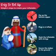 thumbnail image 4 of Joyfy 6 ft Christmas Inflatables Jesus Family Outdoor Decorations,Christmas Nativity Blow Ups Yard with Built-in LEDs for Holiday Party Garden Lawn Decor, 4 of 8