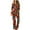 Multicolor, variant on Women's 2 Piece Christmas Pajamas Set Button Down Lapel Xmas Graphic Shirt Long Pants Ugly Pjs Sets Sleepwear with Pockets Multicolor 2 XXL