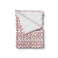 thumbnail image 2 of Nautical Soft Flannel Fleece Blanket, Watercolor Art Marine Skull and Anchor with Roses Vintage Feminine Pattern, Cozy Plush for Indoor and Outdoor Use, 50" x 60", Pink Green White, by Ambesonne, 2 of 6