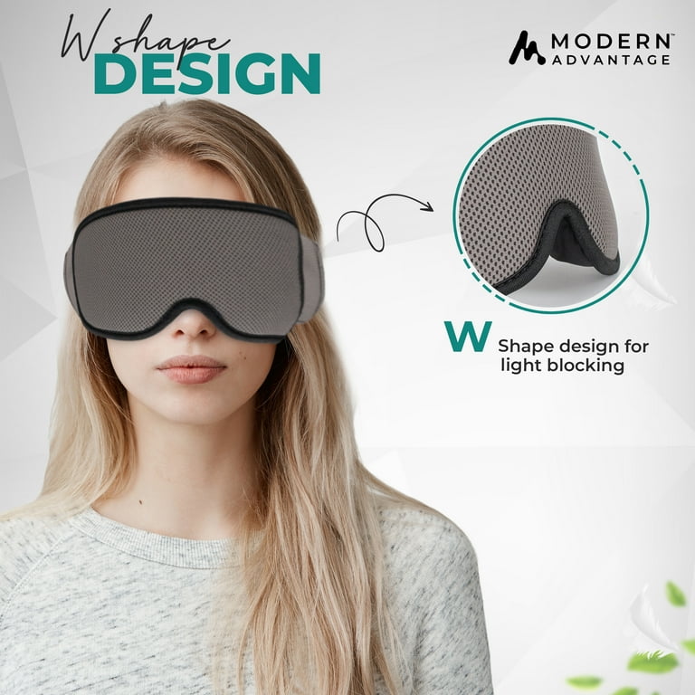 ZenMask-Blackout, 3D Contoured, Cooling Eye Sleep Mask with