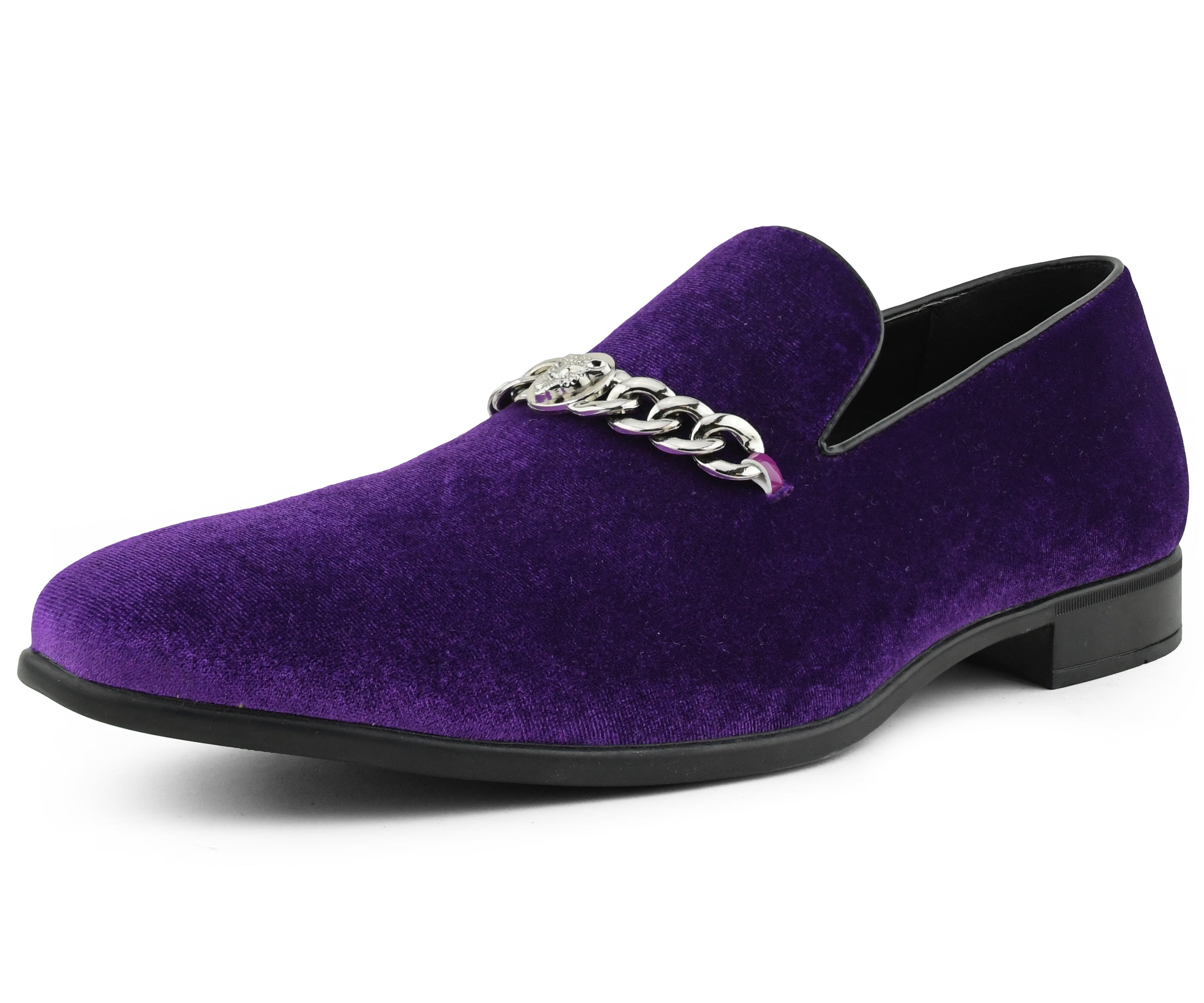 purple velvet shoes mens