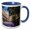 Blue/White, variant on 3drose, French Quarter Architecture in New Orleans, 15oz Mug