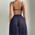 thumbnail image 4 of Fashion Women's Long Sleeve Off-The-Shoulder Solid Solor Mesh Set, 4 of 8