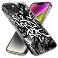 thumbnail image 2 of MUNDAZE Apple iPhone 14 Pro Shockproof Clear Hybrid Protective Phone Case Black White Urban Graffiti Cover, 2 of 5
