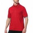 thumbnail image 3 of TOPTIE Baseball and Softball Referee Shirt Short Sleeve Polo Shirt Umpire Jersey-Red-M, 3 of 6