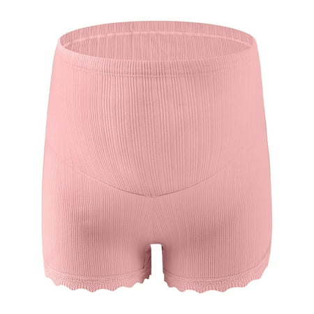 

Spdoo Women s Maternity Panties Underwear Cotton High Waist Belly Support Pink M