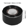 thumbnail image 2 of TEHAUX Black Silicone Repair Tape Waterproof Self Fusing for Plumbing Automotive and Home Use, 2 of 7