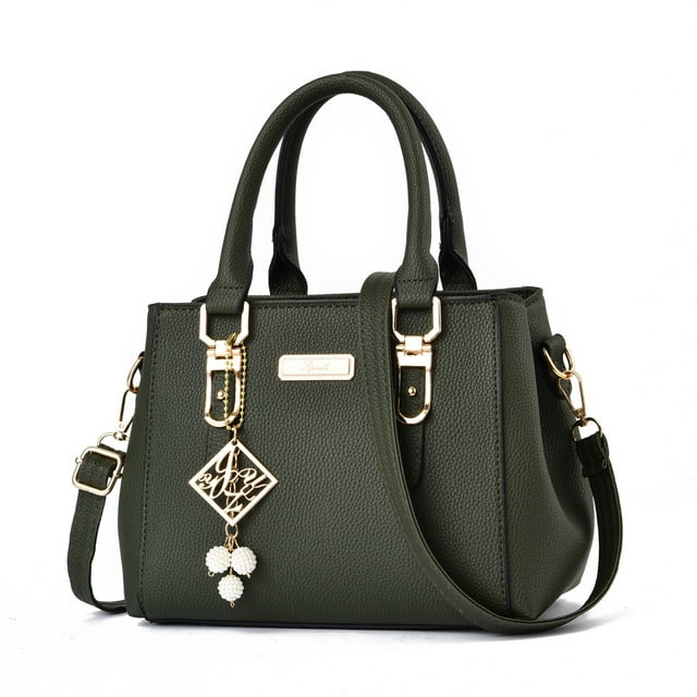 Bolso bandolera de cuero informal, bolso de gran capacidad, bolso de moda para mujer