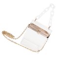 thumbnail image 4 of EeaseCA 1Pc Acrylic Transparent Square Box Bag Single Shoulder Messenger Bag for Girls, 4 of 8