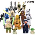 thumbnail image 2 of TV6106 Serie SW Ahsoka Luke C-3PO Clon Darth Maul Trooper IG88 Guerra Mini Ladrillos Bloque De Construcción Figura Colección MOC Juguete, 2 of 4