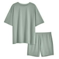 thumbnail image 3 of SUNBS 2 Piece Outfit for Women Lounge Sets Oversized Tshirts Matching Biker Short Summer Clothing, Sizes S-2XL, 3 of 10