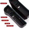 thumbnail image 3 of Milisten 2Ud Organizador De Asiento Para Auto Negro Con Filler Para Espacios Y Porta Bebidas Y Práctico, 3 of 8