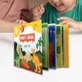 thumbnail image 4 of Libro multifuncional Aprendizaje temprano Ayudas para la enseñanza Juguetes de desarrollo Regalos Ciencia Cognición para guardería Dinosaurio yotijar Libro de pasta silenciosa, 4 of 10