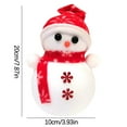 thumbnail image 2 of Christmas Snowman Doll, Cute White Snowman Christmas Tree Decoration, Festive Holiday Party Ornament, Winter Indoor Desktop Decoration, 2 of 3