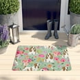 thumbnail image 2 of Basset Hound and Pioneer Flower Flannel Non Slip Door Rugs,Washable Door Mats Indoor,Decorative Door Mats,Dirt-Resistant and Absorbent Doormat for Entrance,Bedroom,Kitchen,Bathroom,23.5x16in(60x40cm), 2 of 5