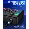 Gaming Audio Mixer, Audio Mixer for Streaming, Streaming RGB PC Mixer