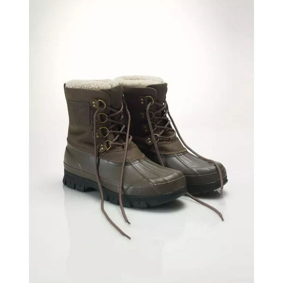 Polo Ralph Lauren Shearling-Cuff Landen Boots Size 8