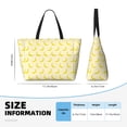 thumbnail image 2 of Large Beach Bags Water-resistant Sandproof - Cute Banana No.1102 Cute Beach Tote Bags for Women with Zipper, 2 of 6