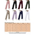 thumbnail image 5 of Women's Cargo Pants with Belt Loops HighWaisted LooseFit Casual Trousers for All Seasons White 2XL, 5 of 5