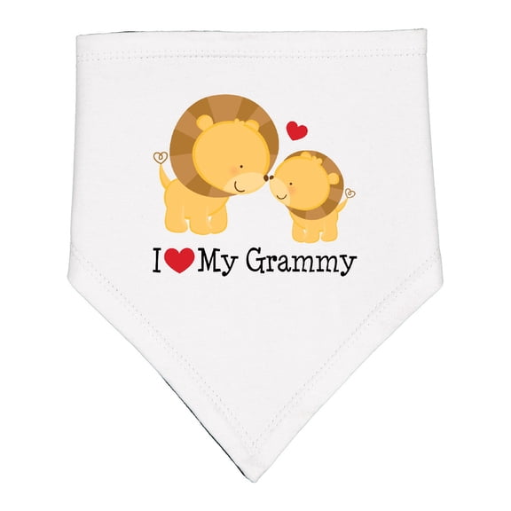Inktastic I Love My Grammy Baby Bandana Bib