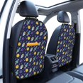 thumbnail image 4 of Zufioo Astronaut Corgi for Car Seat Kick-Proof Storage Pads 2 Pack, Anti-Stain Adjustable Car Seat Protectors for SUV, Jeep, Truck-One Size, 4 of 9