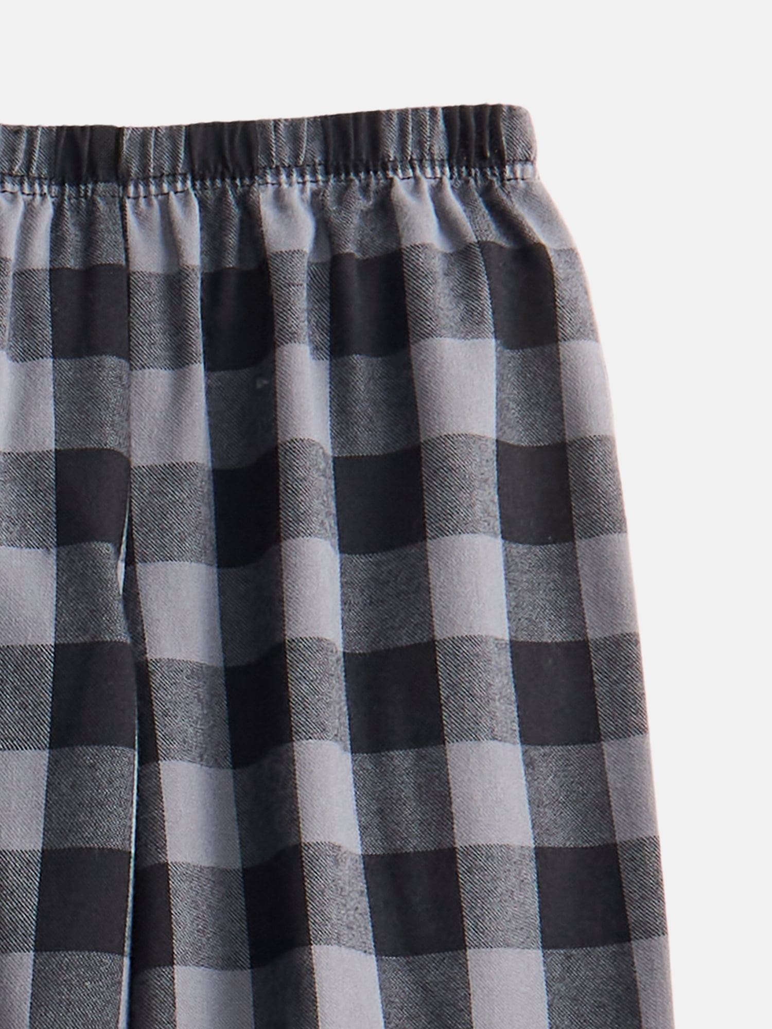 Wonder Nation Boys' Waffle Top and Flannel Pants Sleep Set, 2-Piece, Sizes 4-18