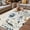 Blue Beige, variant on Spring Blue Floral Outdoor Rug for Patio/Deck/Porch, Non-Slip Large Area Rug 5 x 7 Ft, Vintage Garden Wildflowers Botanical Indoor Outdoor Rugs Washable Area Rugs, Camping Rug Carpet Runner