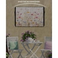 thumbnail image 6 of Outdoor TV Cover 52 to 55 Inch Weatherproof, Rustic Floral Waterproof TV Screen Protector for Outside Decor with Zipper and Pocket 52"L x 30"H , Vintage Watercolor Flowers Herb, 6 of 7