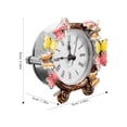 thumbnail image 2 of HLONK Non-ticking Table Clock Retro Mantel Shelf Clock for Living Room Bedroom, 2 of 8