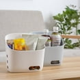 thumbnail image 3 of Kitchen Gadgets Storage containers Hanging Plastic Basket With Hooks Bathroom Shower Hanging Basket With Drainage Holes Kitchen Storage Hanging Baskets Bedroom Hanging Organizer For Home Decoration, 3 of 8