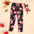 thumbnail image 2 of Cethrio Sweatpants for Toddler Girls Graphic Printed Warm Christmas Gifts Clearance Cotton Kids Multicolor Fall and Winter Clothes Size 6-8 Years, 2 of 10