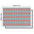 thumbnail image 6 of Red Teal Checkerboard Checkered Pattern Summer Placemats Table Placemats Set Of 4-Linen Kitchen Washable Placemats Table Mats 11.8"x17.7" Non-Slip Heat Resistant, 6 of 6