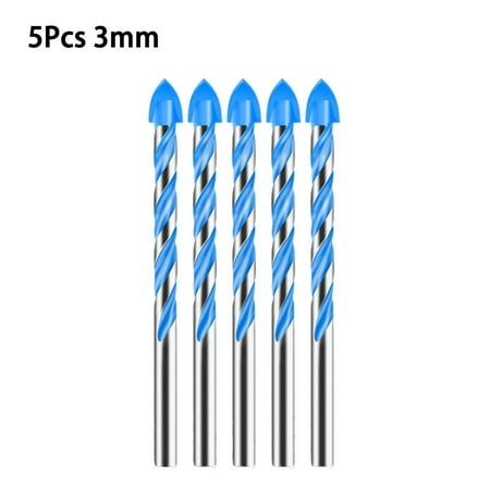 

QXKE 5Pcs Carbide Triangle Drill Bits Marble Drilling Glass Tile Ceramic Drill Bit