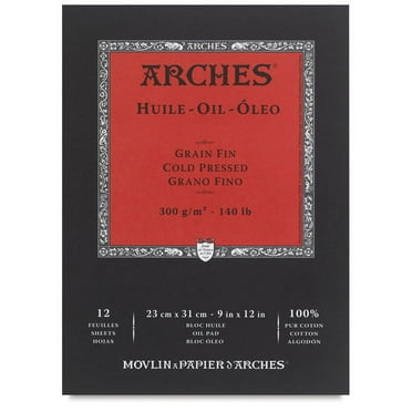 Arches Oil Paper Pads - 9" x 12", 12 Sheets