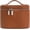 Brown, variant on Large Capacity Leather Makeup Bag | Portable Makeup Cosmetic & Toiletry Storage Organizer | Travel Toiletries Case for Women & Students