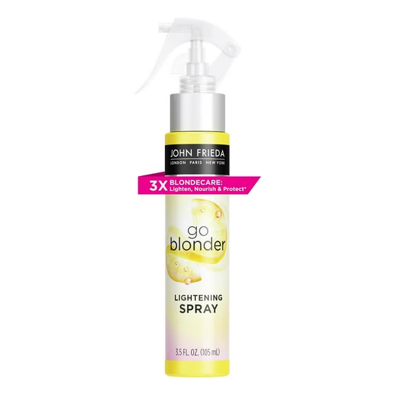 John Frieda Go Blonder Lightening Hairspray, Paraben Free, Blonde Styling Tone Enhancer, 3.5 fl oz