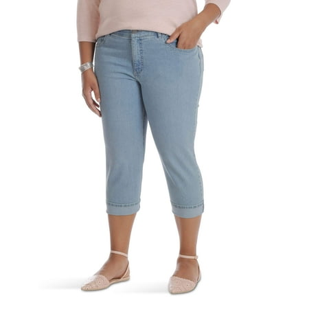 Lee Riders Lee Riders Women S Plus Comfort Waist Cuffed Capri