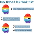 thumbnail image 2 of 4Pcs Push Bubble Sensory Pop Fidget It S, Autism Special Needs Stress Relief Silicone Pressure Relieving, Cheap Prime Dimple Simple Pretty Rainbow Licorne Unicorn Squeeze For Kids Adults (Purple), 2 of 6