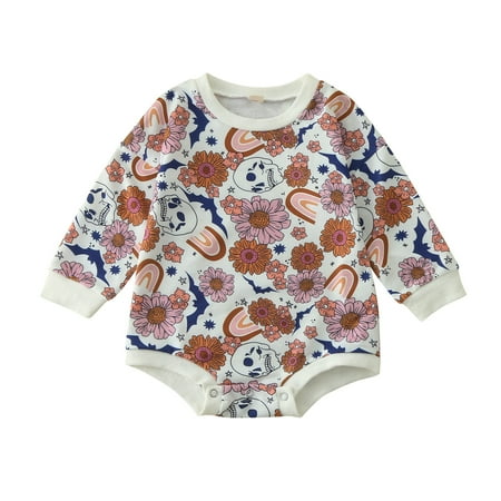 

KI-8jcuD Baby Romper Summer Toddler Winter Long Sleeve Romper Bodysuit Boys Girls Cartoon Flower Prints For Babys Clothes Baby Girl Floral Hop Outfits For Girls 8Month Old Baby Girl Clothes Leotard