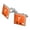 Silver, variant on Stylish Red Foxy Fox Square Cufflink Set - Silver or Gold