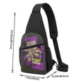 thumbnail image 3 of TEQUAN Crossbody Bag Chest Pack, Fuchsia GamePad Gamer Zone Tags Pattern Sling Bags Adults Shoulder Backpacks, 3 of 6