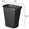 thumbnail image 2 of Sterilite 10539006 10 Gallon Ultra Plastic Wastebasket Trash Can, Black (6 Pack), 2 of 4