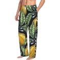 thumbnail image 2 of Bingfone Citrus Fruits Elegant Lemons Mens All Over Print Sleep Pajama Pants-X-Large, 2 of 9