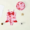 thumbnail image 2 of Gibobby Girls One Piece Swimsuits Summer UPF 50+ Quick Dry 2T 3T 4T 5T 6T Beach Bathing Suit Cross Shoulder Strap Swimwear(3-4 Years,Pink), 2 of 4